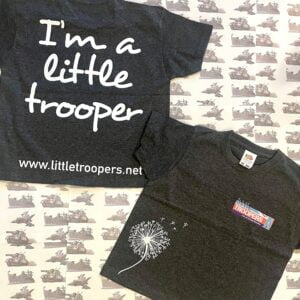 Child Little Troopers Dandelion T-shirt (Charcoal)