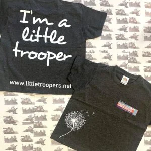 Child Little Troopers Dandelion T-shirt (Charcoal)