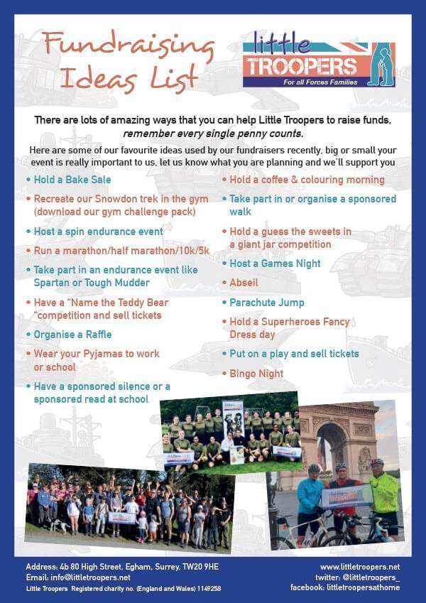 Fundraising Ideas Little Troopers