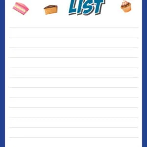 Get Cakey Shopping List