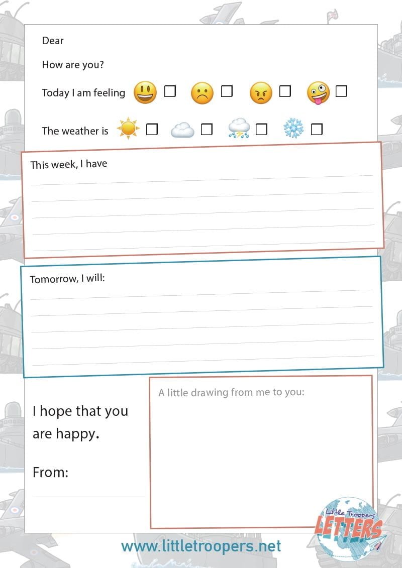 Letters Template - Little Troopers