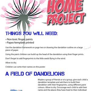MOTMC At Home Dandelion Fingerprint Art