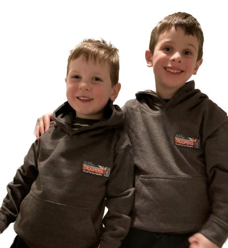 Charcoal hoodies front