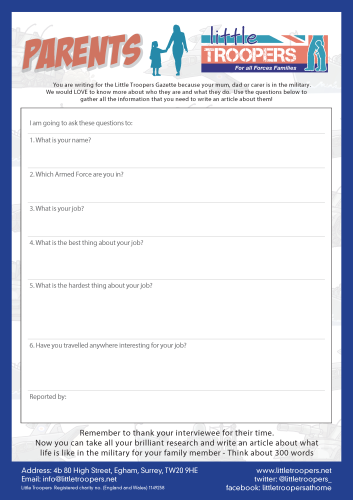 LT PRESS PACK - Parent Interview