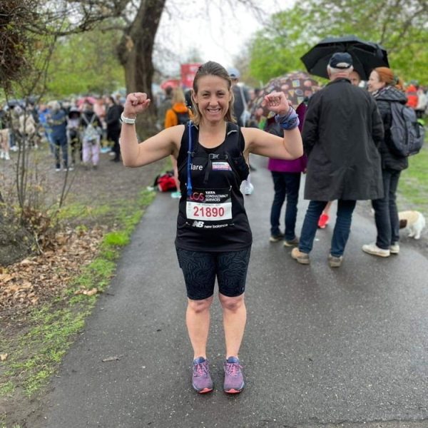 Marathon mum Clare